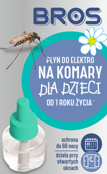 Płyn do elektro na komary dzieci Bros 60 nocy 40ml widok 1