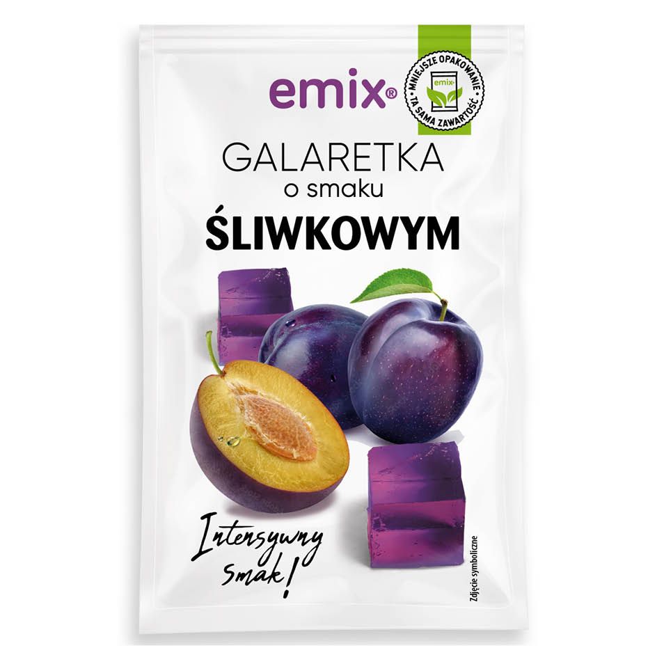 Galaretka śliwkowa Emix 75g widok 1