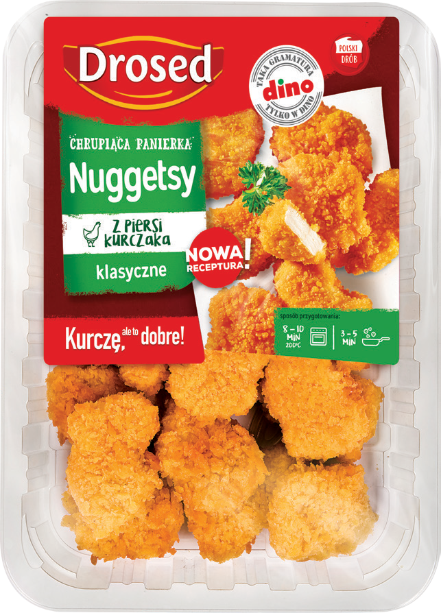 Nuggetsy z piersi kurczaka Drosed 540g widok 1