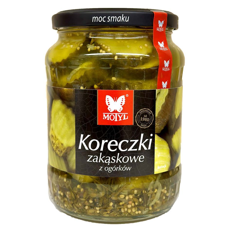 Koreczki zakąskowe z ogórków Motyl 680/350g widok 1