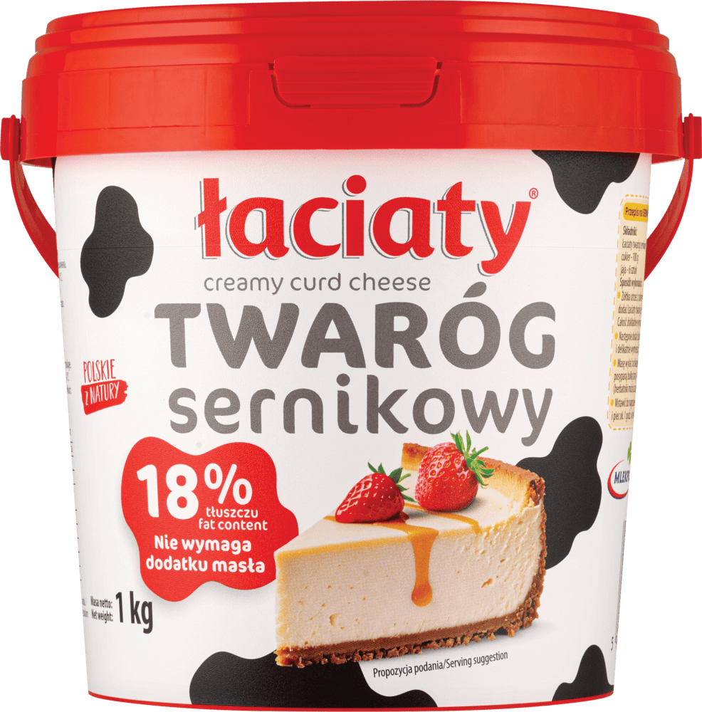 Twaróg sernikowy 18% Łaciaty 1kg widok 1