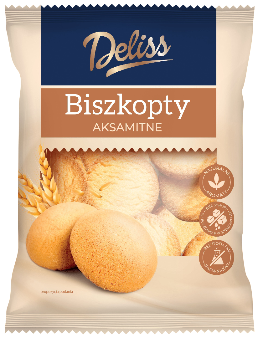 Biszkopty Deliss 250g widok główny