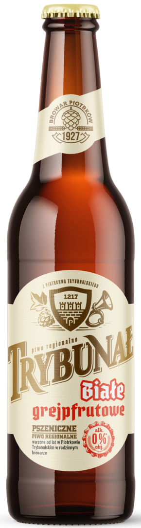 Piwo Trybunał białe grapefruit 0,5l 0% but. bzzw. widok 1