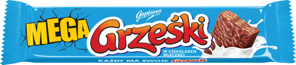 Wafel Grześki Mega mleczny 48g widok 1