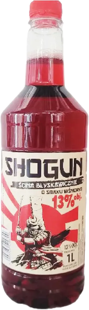 Napój winny arom. owoc. wiśnia Shogun 1l 13% widok 1