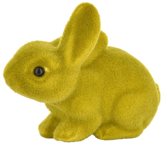 Figurka zając flokowany mix WN25 widok 1