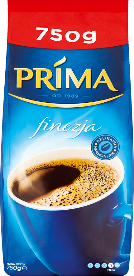 Kawa mielona Prima Finezja 750g widok główny