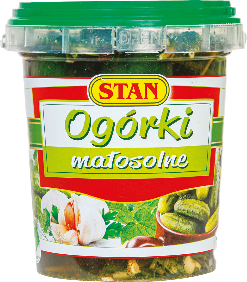 Ogórki małosolne 1kg/600g widok główny