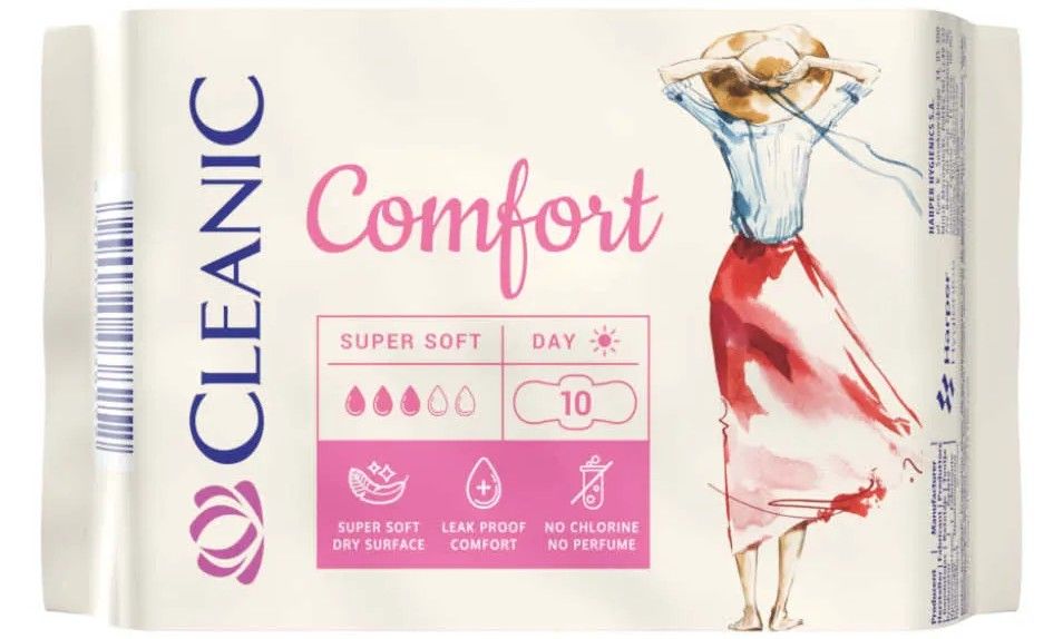 Podpaski Cleanic Comfort 10szt widok 1