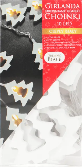 Girlanda drewniane figurki 10LED BN25 widok 1