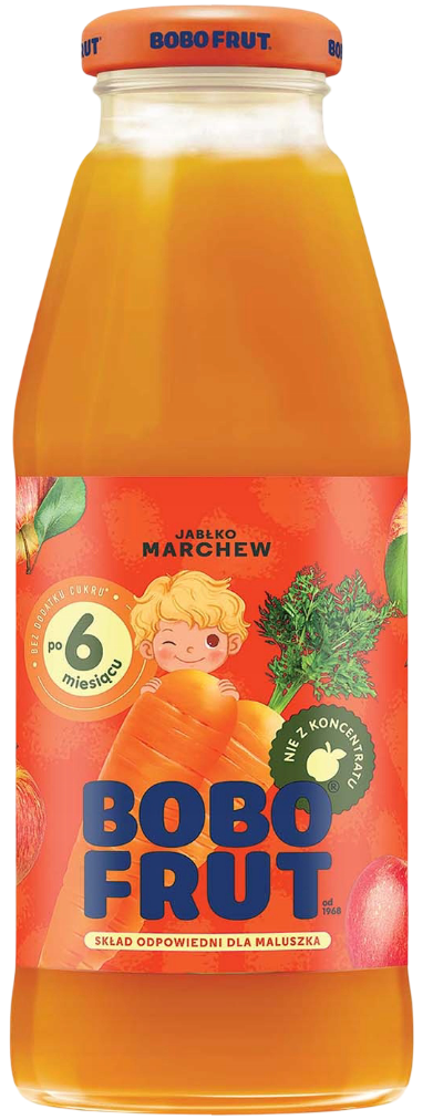 Nektar jabłko marchew Bobo Frut 300ml widok główny