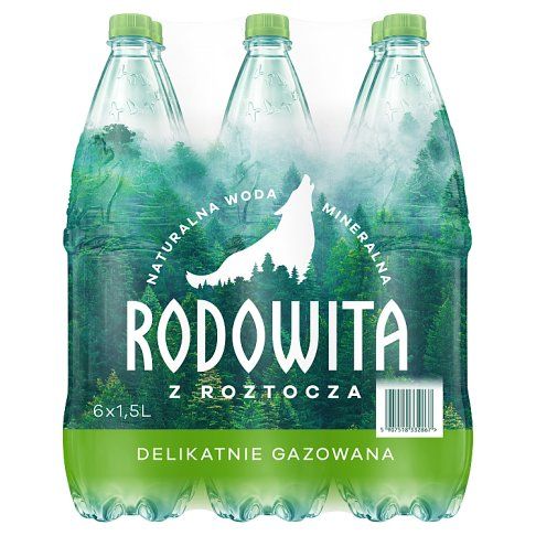 Woda mineralna delika gazowana 6x1,5l Rodowita (P) widok 1