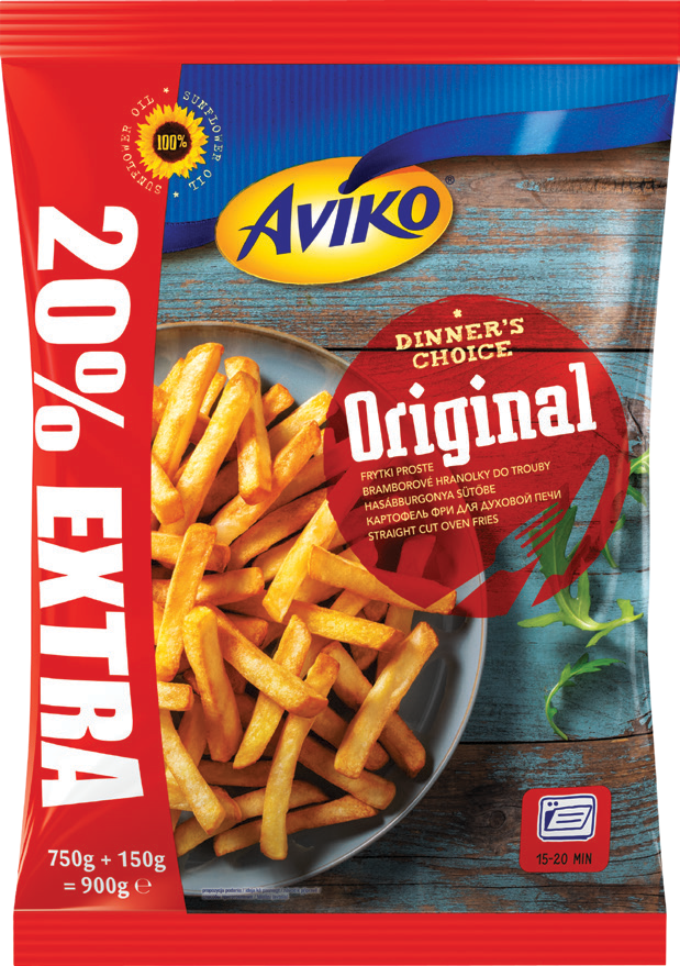 Frytki original Aviko 750g + 20% gratis widok główny