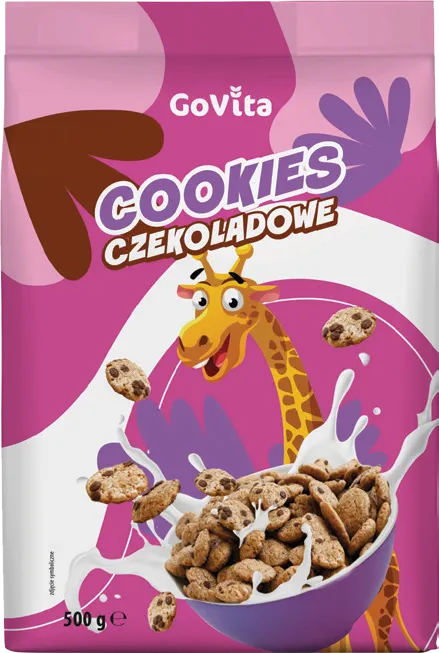 Płatki cookies czekoladowe Govita 500g widok główny
