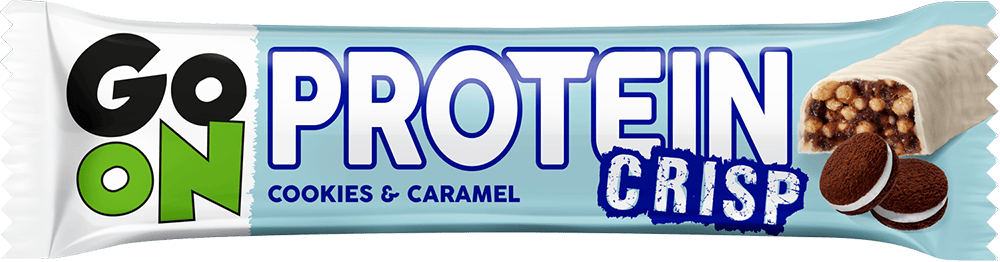 Baton proteinowy crisp cookies&caramel Go On 50g widok 1