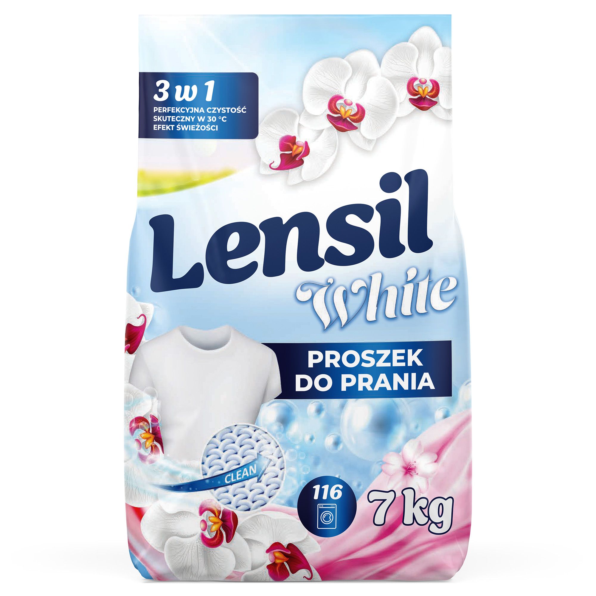 Proszek do prania Lensil biały 116p 7kg widok 1