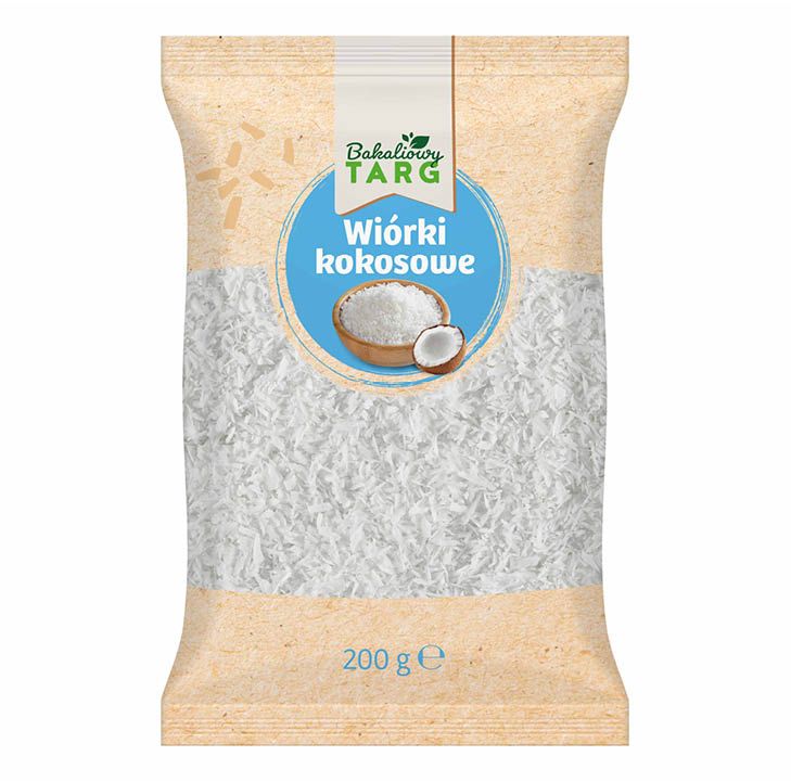 Wiórki kokosowe Bakaliowy Targ 200g widok 1