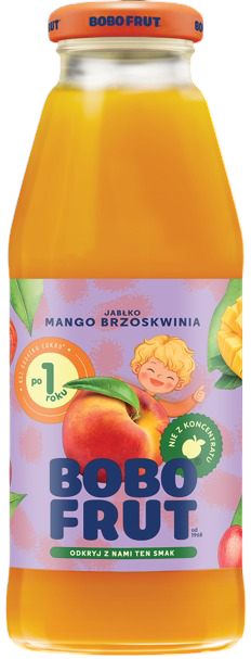 Nektar jabłko brzoskwinia mango Bobo Frut 300ml widok 1