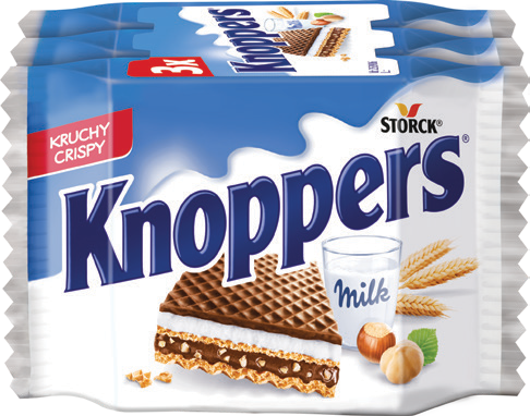 Wafel Knoppers orzechowy 3x25g widok główny
