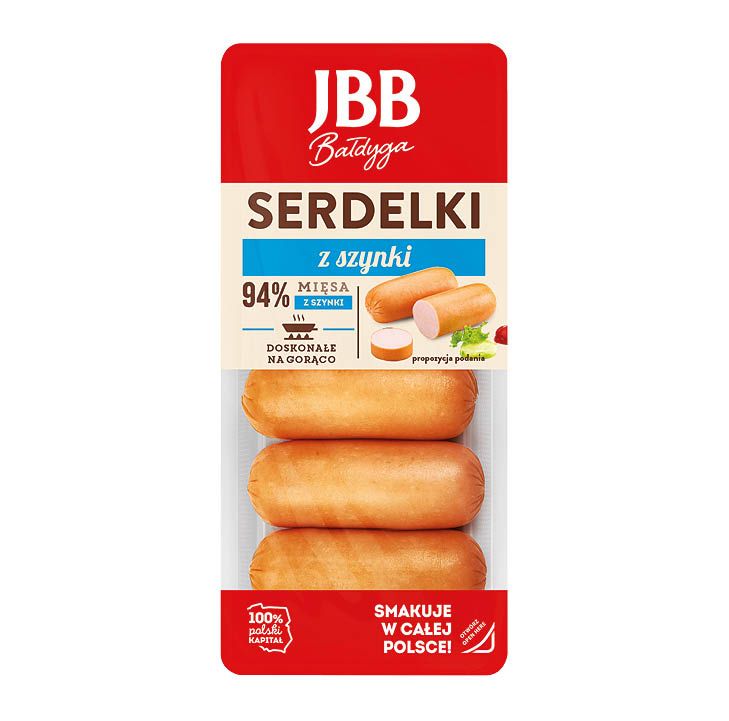 Serdelki z szynki 300g JBB Bałdyga widok 1