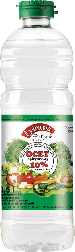 Ocet spirytusowy 10% Parczew 0,5l widok 1