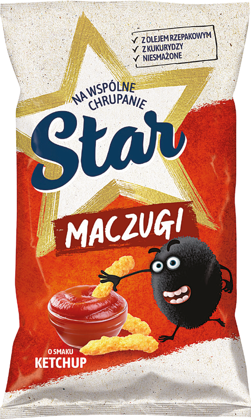 Chrupki Maczugi ketchup Star 80g widok główny
