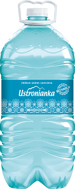 Woda niegaz. źródlana Ustronianka 5l widok 1