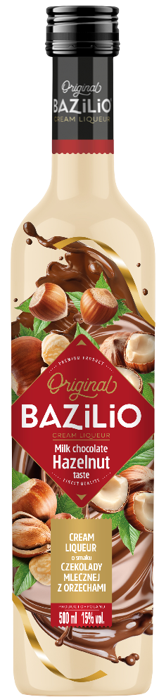 Likier mleczna czeko. z orzechami Bazilio 0,5l 15% widok 1