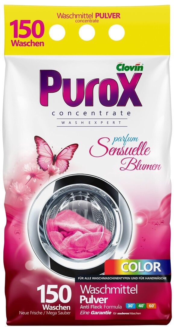 Proszek do prania Purox kolor 150p 10,5kg widok 1