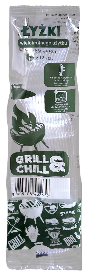 Łyżki transp wielokrot użytku Grill&Chill 12szt widok 1