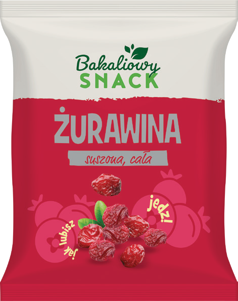 Żurawina suszona cała Bakaliowy Snack 200g widok główny 