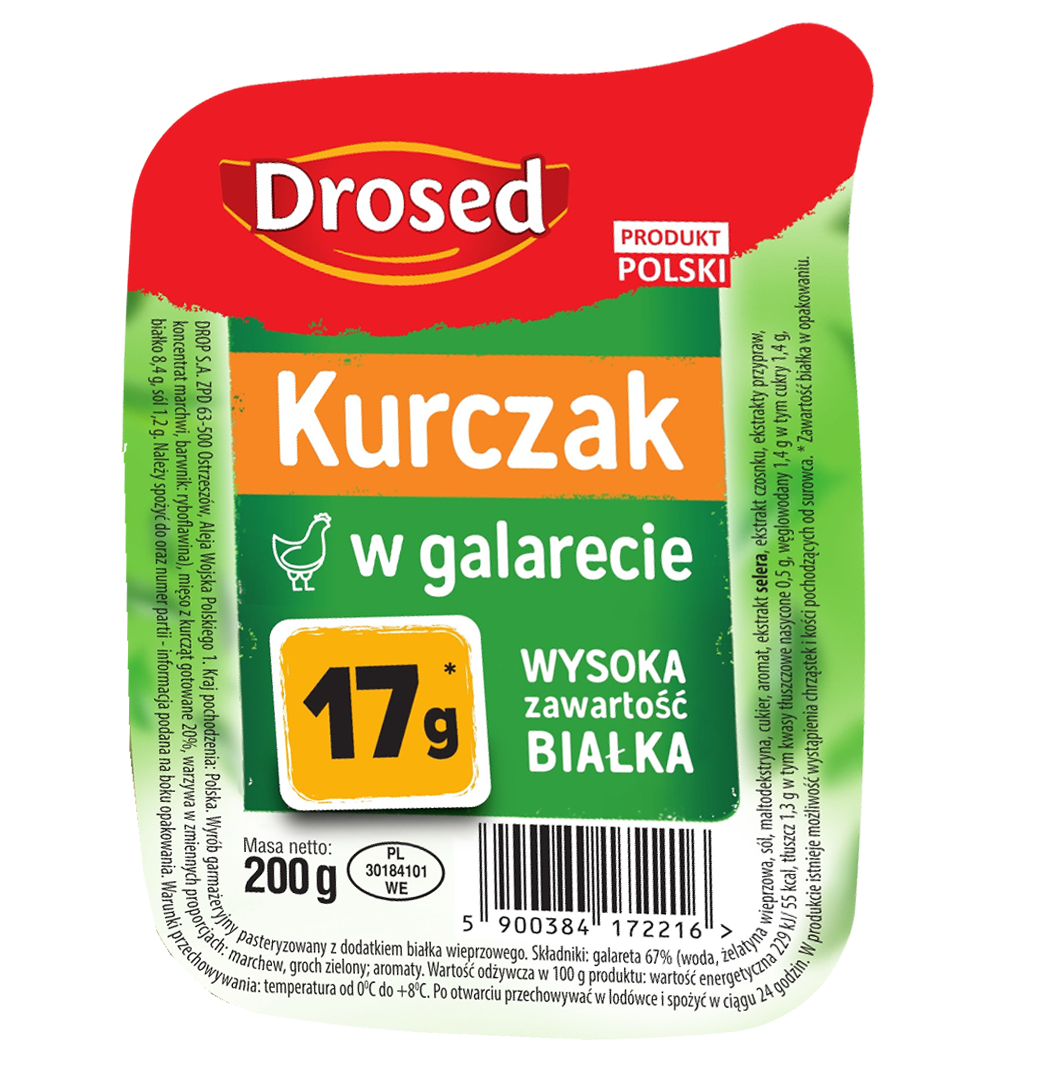 Kurczak w galarecie Drosed 200g widok 1