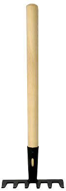 Grabki z drewnianym trzonkiem O26 widok 1