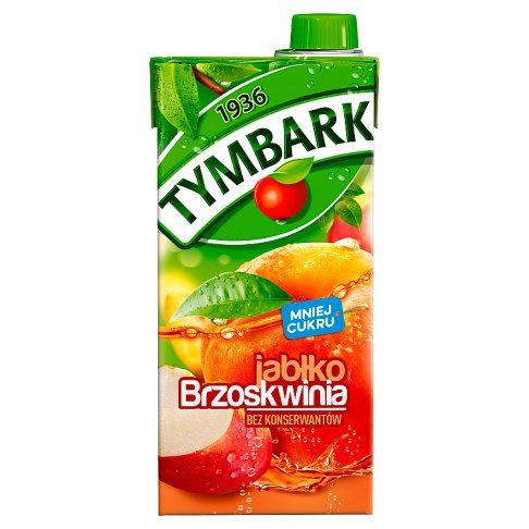 Napój niegaz. jabłko brzoskwinia Tymbark 1l widok 1