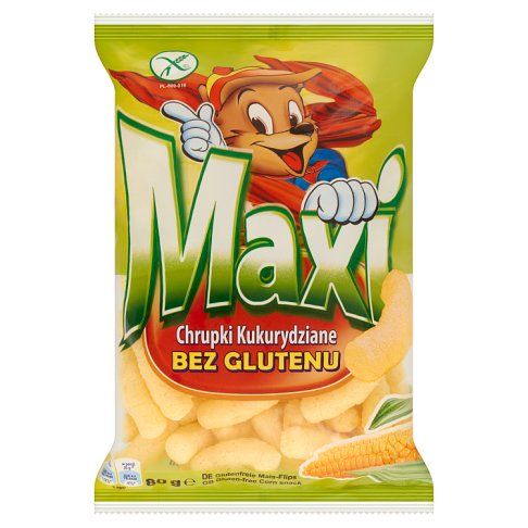 Chrupki Maxi kukurydziane Eurosnack 80g widok główny 