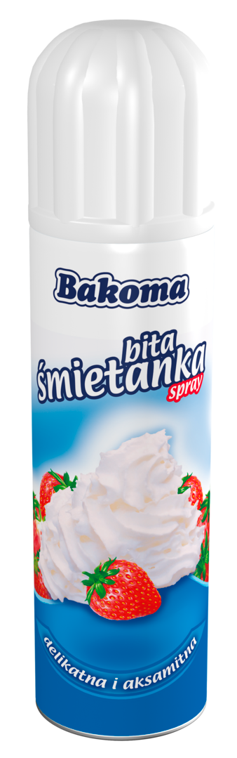 Śmietanka w sprayu Bakoma 250g widok 1
