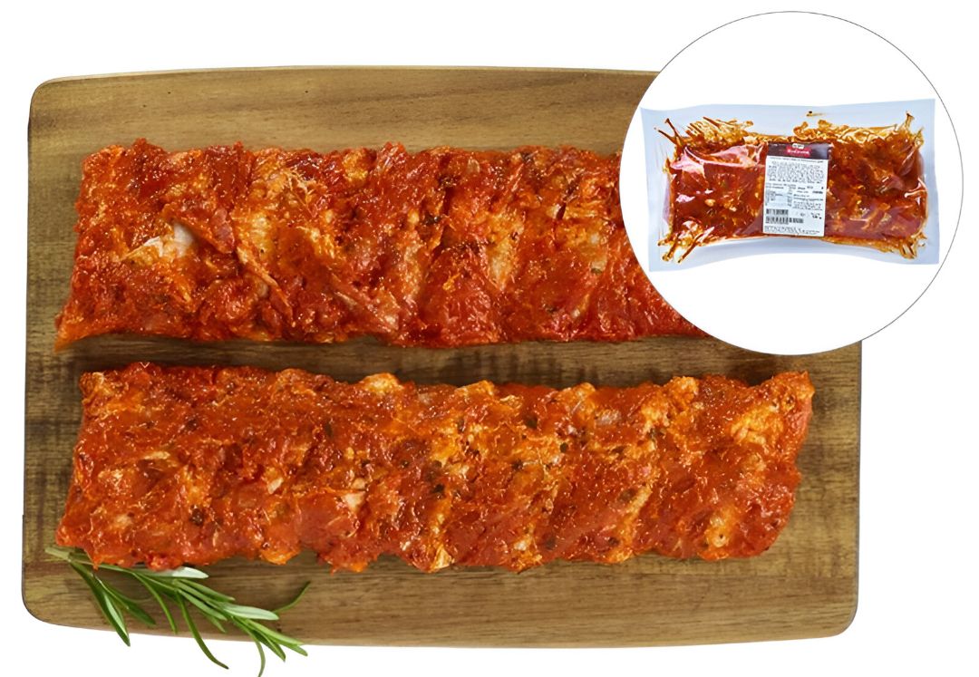 Żeberka wieprzowe w marynacie grill widok 1