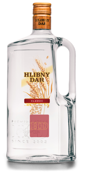 Wódka Hlibny Dar 1,75l 40% widok 1