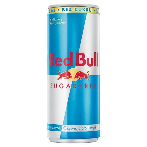 Napój energetyczny Red Bull sugarfree 250ml puszka widok 1