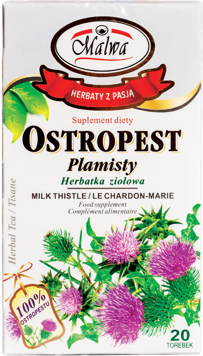 Herbatka ziołowa ostropest plamisty Malwa 20x2g widok 1