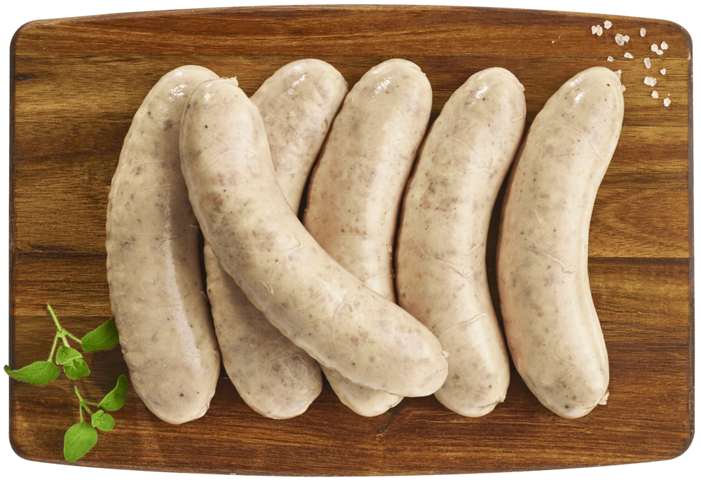 Kiełbasa biała surowa widok 1