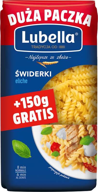 Makaron świderki Lubella 400g+150g gratis widok 1