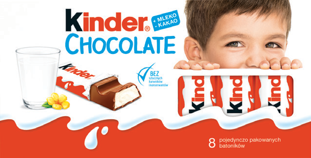 Czekolada Kinder 100g widok główny