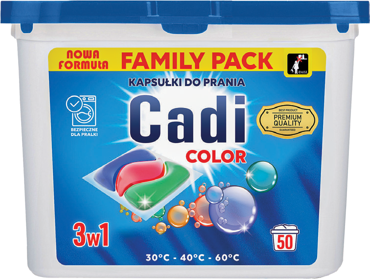 Kapsułki do prania color Cadi 50szt widok główny