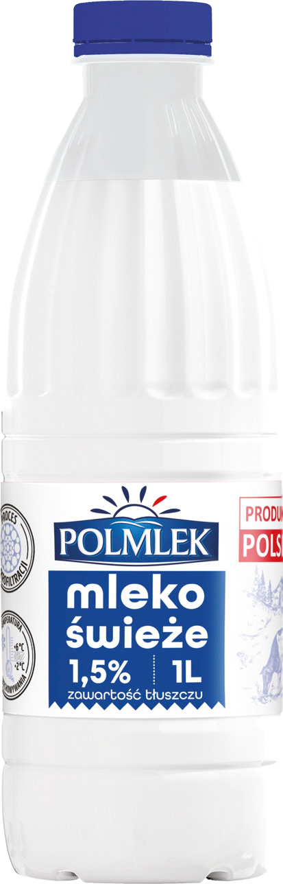Mleko świeże 1,5% Polmlek 1l
