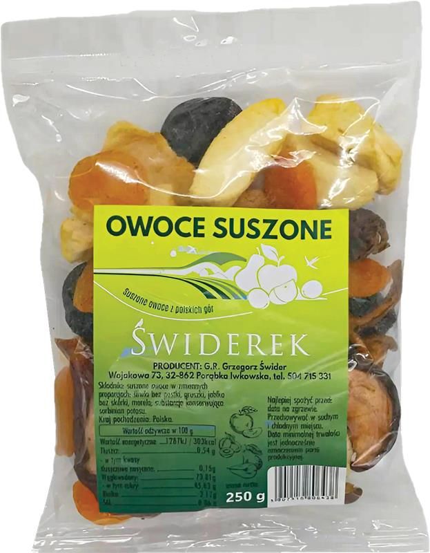 Owoce suszone 250g widok 1