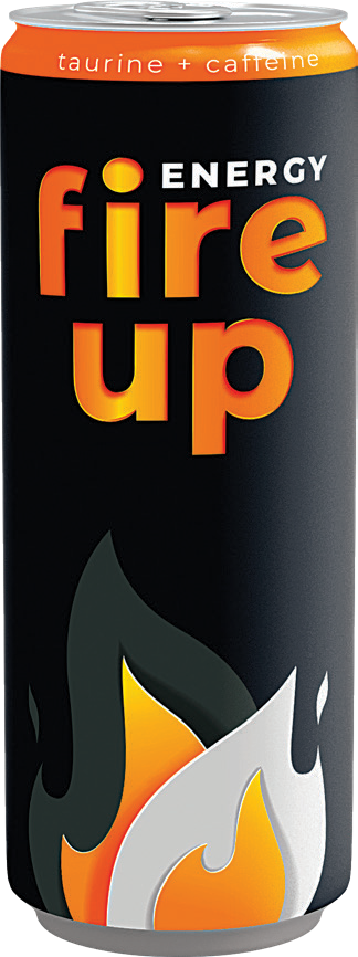 Napój energetyczny Fire Up 250ml puszka widok główny