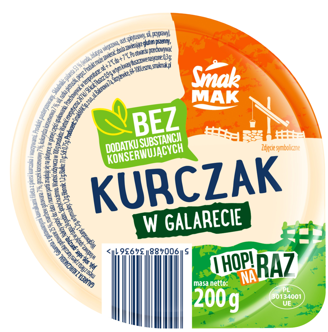 Kurczak w galarecie SmakMak 200g widok 1