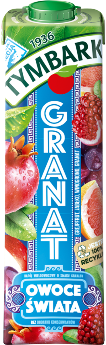Napój niegaz. granat Owoce Świata Tymbark 1l widok 1