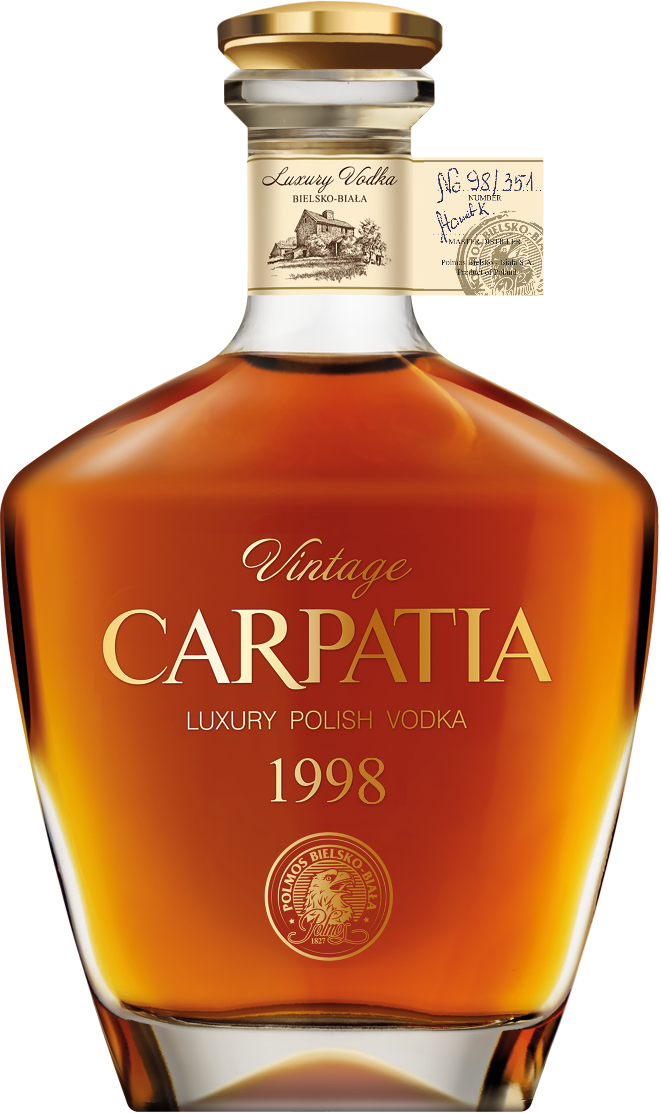 Wódka Carpatia 1998 0,7l 40% widok 1